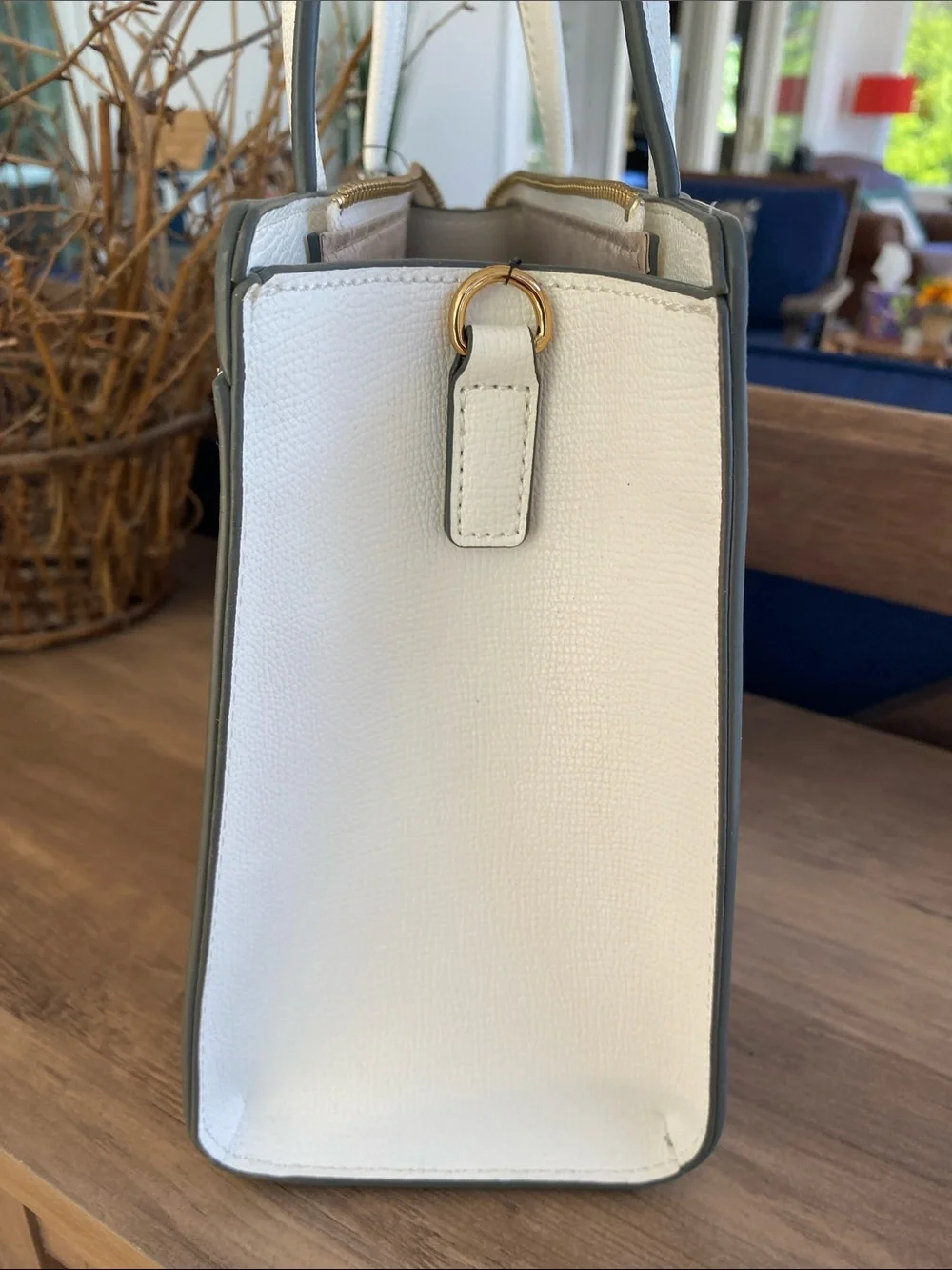 Karl Lagerfeld White BEAUTIFULLY Embellished Tote Bag